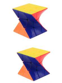 Asymmetrical Shape Twist Puzzle Magic Cube, Brain Teaser And Stress Relief Toy - Multicolor - View 11