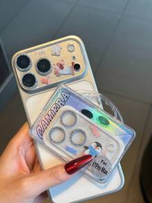 IMD Glitter Rhinestone Lens Film, Luxury Goddess Style, Compatible With Iphone 17 Pro Max Applicable To Daily Shield, Office, Home Daily Shield Office Home Lens Protector Phone Camera Cover Sparkling Crystal Waterproof Shockproof Anti-Fall Scratch Resistant - Multicolor - View 12
