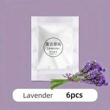 6 件装汽车出风口香氛补充装固体香薰片，汽车空气清新剂补充套装，持久留香出风口夹替换垫，清新车内 - 白色 - 查看 11