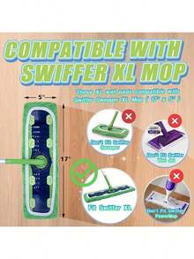 3/5/8pcs Reusable Microfiber Mop Pads (Mop Not Included), Compatible With XL Mops, Suitable For Kitchen, Living Room, Bedroom, Dry & Wet Use On Hardwood Floors, Tiles, Household Cleaning Tool - Multicolor - View 9