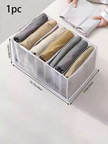 1/2pcs Household Foldable Wardrobe Storage Rack Jeans Storage Box T-Shirt And Leggings Drawer Storage Rack Drawer, Suitable For Wardrobe, Bathroom, Wardrobe Separate Storage Box, Nylon Material,Closets Clothes Organizer Pants Jeans Storage Box Cabinet Organizer Drawers Underwear Socks T-Shirt Wardrobe Storage Organizers - Multicolor - View 2