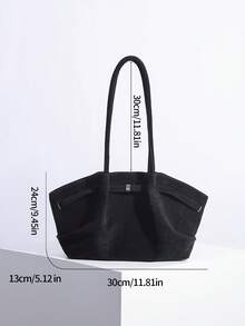 Túi xách/túi đeo vai cao cấp cổ điển mới 2025 - màu đen - Xem 5