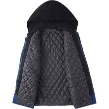 Camisas casuales de franela con forro polar Sherpa a cuadros, chaquetas trmicas pesadas con botones, chamarra de trabajo de invierno para exteriores, B - Rojo, 3X - Large - inicial - Ver 3