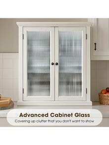 Reeded Glass Window Privacy Film, Non Adhesive Frosted Glass Window Film, Static Cling, Removable, UV Heat Blocking, Anti-Glare, Decorative For Bathroom Living Room