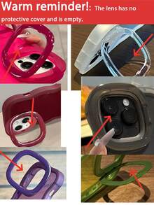 二合一可折叠立波透明手机壳适用于 16 15 12 13 14 Pro Max 11 Plus 时尚 3D 卷曲防震保护套 - 黑色 - 查看 5