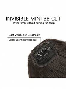 空气刘海假发片，一体式3D刘海发饰 - 逼真合成夹式接发，适合日常佩戴，易于造型，外观自然，打造更浓密丰盈的秀发，多功能女士发饰夹式刘海，前部整齐浅棕色刘海假发片，合成假发刘海片，夹式接发，女士专用，耐热，配有爪夹、发夹、发卡。 - 彩色 - 查看 6