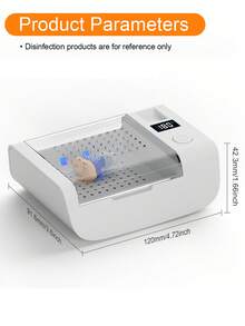 Portable Cleaning Box With Purple Light-Large Capacity, 5-Minute Solution, USB Power Supply, Compact Design, Used For Telephone, Earphone, Denture, Toothbrush, Key And Hearing Aid Accessories, Travel And Home Use, Cleaning Accessories, Compact Solution.