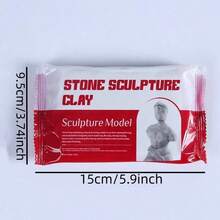 1Pack 300g Air-Dry Clay For Sculpting Soft Stone Modeling Clay, Perfect For Holiday Gifts, No Baking, No Firing - Clay - View 7
