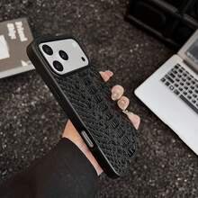 High-Quality Luxury Business Crocodile Pattern PU Leather Phone Case Compatible With Samsung Galaxy S25Ultra S24Ultra S23Ultra - Full Body Shockproof Protective Cover, Premium Executive Shell Compatible With IPhone 17Promax 17Pro 17 Air - Black - View 3