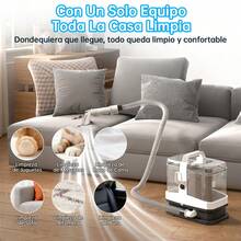 Aspiradora Para Limpiar Alfombras 1.95l+1.6l 16kpa  Tapicería De Inyección Succión 3in1 electrodomesticos 2.5m cable de alimentación con 3 accesorios Para Hogar O Auto Oficina - Tipo de Enchufe B USA (110-127V) - Ver 2