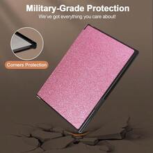 New Caweet Case For Remarkable Paper Pro 11.8" 2024 Slim Hard Back Shell Protective Book Folio Cover With Built-In Pen Holder And Auto Wake/Sleep Glitter Pink - GlitterPink - View 6