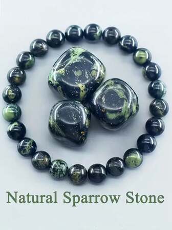 Brazalete elástico de piedra natural de malaquita para hombres - Elegante y versátil, perfecto para atuendos casuales u ocasiones especiales como el Día de la Madre, San Valentín y días festivos