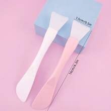 1/2/4 Pc Pastel Color Silicone Face Mask Spatula Brushes | Minimalist Style Soft Silicone Fan-Shaped Applicator | Non-Stick, Easy-Clean Skin Care Tool For Mud/Clay Masks | Perfect For Home Spa, Self-Care Routines & Travel - Multicolor - View 9