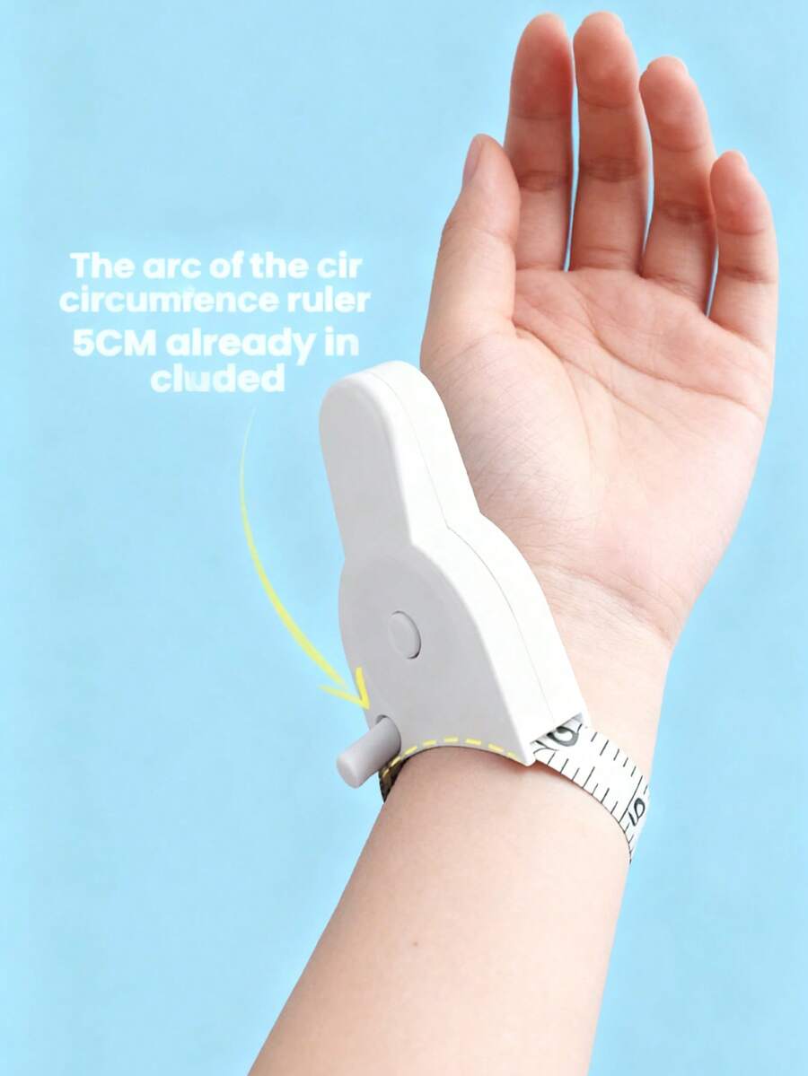 Auto-Retractable Tape Measure - Precision Body Measurements For Waist, Arms, Hips & Legs | Push-Button Portable Design, Perfect For Home Use & Fitness Tracking | Easy-Read Digital Scale