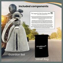 WSXC Guardian Bell Celtic Good Luck Bell W/Keyring And Black Velvet Gift Bag Motorcycle Bell Lead-Free Pewter Made In USA - TreeofLife - View 5