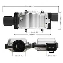 Módulo de ventilador de refrigeración1137328567 Unidad de módulo de resistencia de control de ventilador de refrigeración del motor para para Focus 2013-2018 para modulo - Plateado - Ver 6