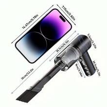 Easypie Selection 三合一手持吸尘器 - 2000mAh，快速充电，强劲干湿两用吸力，适用于汽车、家居和宠物清洁，USB-C 充电，可水洗滤网，低噪音空气净化器，配备多吸嘴套装，是汽车美容、键盘清洁、桌面整理、内饰保养和家居清洁爱好者的必备之选，也是馈赠亲朋好友的理想礼物。 - 黑色 - 查看 9