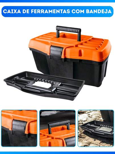 Caixa De Ferramentas 12" Com Bandeja