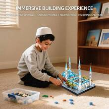 - Juego de bloques de construccin de mezquita azul - inicial - Ver 6