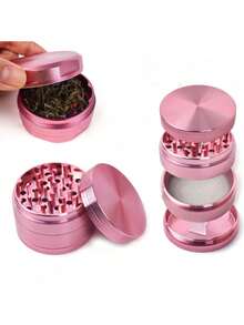 1-Piece Set Of 4-Layer Aluminum Alloy Grinding Tools - Advanced Metal Multifunctional Grinder - Compact Household Accessories - Holiday Gift Set (1.57 Inches/2.48 Inches) - Multicolor - View 14