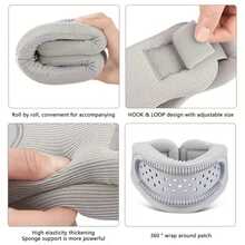 1件装可调节颈托 - 防驼背支撑，轻便透气颈部稳定器，适用于旅行和办公场合（男女通用） - 彩色 - 查看 2