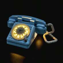 - Kit de luz mejorado compatible con Retro Telephone Building Set, luces de decoracin compatible con 31174 modelo no incluido - amarillo - Ver 1