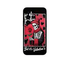 1PC Phone Case ,  Dead Inside Skeleton Rose Hearts , Stylish Phone Case, Phone Decoration, All-around Lens Protection, Creative Small Gift, Funny Gift for Boys and Girls - Negro - Ver 7