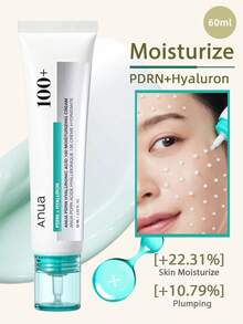 Anua 60 ml PDRN & hyaluronsyra 100 % återfuktande kräm, lätt återfuktande kräm berikad med lax-PDRN, hyaluronsyra och kollagen, uppnå strålande hud, koreansk hudvård, K Beauty - 60 ml - Visa 7