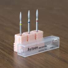 hytoos Chrome Diamond Nail Drill Bits Flame Pro Cuticle Bit For Drills Dead Skin Cleaner Nails Pre-Treatment Tool - White - View 3