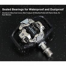 chooee RACEWORK Mountain Bike Locking Pedals, Suitable For SPD System, Nylon Body + Chromoly Steel Core Double-Sided Locking Footboard - Black - View 9