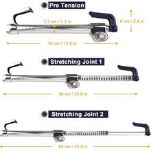 Cerradura de volante antirrobo, dispositivo de coche, cerradura de freno de pedal de volante, retráctil, doble gancho, productos de se-guridad para automóvil, ajuste universal, carrito de golf, camión - Gris Claro - Ver 6