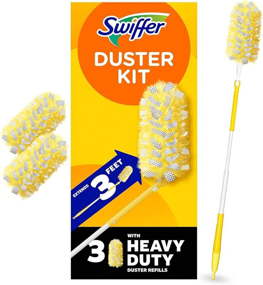 360 Dusters - Kit de iniciación de mango extensible, 3 unidades - Juego de 4 piezas - Ver 1