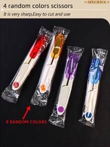 1 Set Handmade DIY Embroidery Cross Stitch Thread Box Kit, Sewing Storage Box Tools Including Needle Case, Thread Organizer, Bobbin Winder, Threader, Ripper, Scissors, Needles, Thimble - A - View 10
