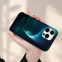 Funda de Teléfono Compatible con iPhone 17 Air/16e/15/14/13/12/11, Pro, Pro Max, Plus, Funda Suave de Borde Recto Clásico, Cámara de Gran Agujero + Botón de Ventilación, Múltiples Colores Disponibles, Adecuada para Hombres y Mujeres - Negro - Ver 6