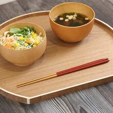 【ポイント5倍】 半月盆 お盆 トレー 木製 半月盆 2枚セット ナチュラル 茶 木 盆 トレイ 業務用 家庭用 和 和食器 来客用 おしゃれ かわいい 北欧 和風 トレイ 木のトレー 膳 盆 会席膳 ランチョンマット キッチン 和風 洋風 - 木の色 - チェックする 2