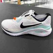 Nike 男士 STRUCTURE 26 减震耐用训练运动鞋、跑步鞋 - 白色/綠色 - 查看 2