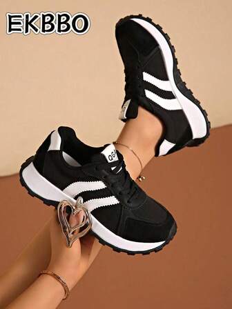 Zapatillas de mujer cómodas con cordones - Zapatos casuales ligeros y multifuncionales, suela de goma antideslizante, adecuados para todas las estaciones