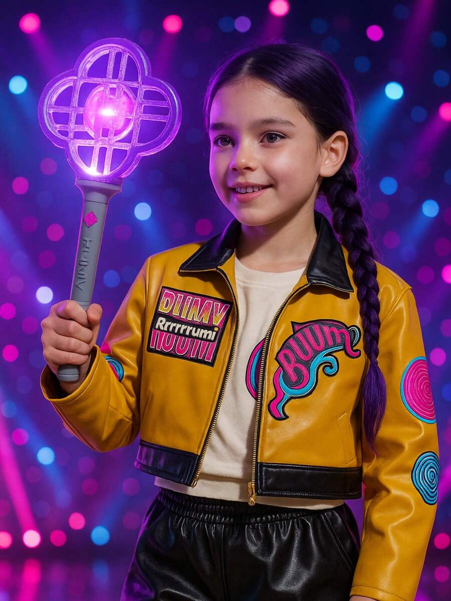 Juguete varita cetro rum zoe hunte cazadoras de demonios guerreras kpop - Morado Violeta - Ver 1