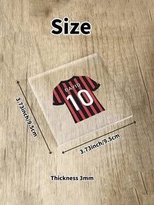 Customized Personalized Football Jersey Coasters, Custom Acrylic Jersey Coasters, Fan Gifts, Birthday Gifts, Drink Coasters, Personalized Coasters, Father's Day Gifts, Home Gifts, Valentine's Day Gifts, Wedding Gifts, Wedding Accessories, Christmas Gifts - Multicolor - View 6