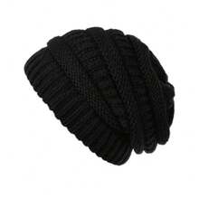 1pc Women's Autumn/Winter Casual Hat, Adjustable Head Circumference, Thickened, Warm, Windproof And Cold-Proof Knitted Hat - Multicolor - View 9