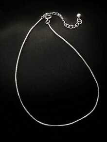 1PC 925 Sterling Silver Adjustable Snake Chain Ankle Bracelet For Women Girls Chain Fashion Wedding Party Jewelry