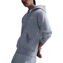 Nike Men's 2025 Autumn/Winter New Casual Loose Hoodie Jacket, New Thermal Lined Zip-Up Long Sleeve Knit Jacket, Gray - Grey - View 3