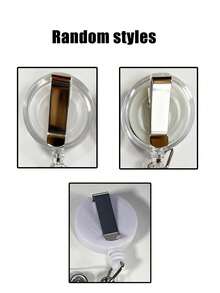 2D 平面亚克力护士女孩证件卡套 - 可伸缩卡扣，耐用标签，适合医学生和执业护士 - 耐用 PMMA 材质，适用于工作场所身份识别、医疗标签夹 | 趣味设计 | 耐用亚克力材质，护士配件，返校季，教师礼物 - 彩色 - 查看 3