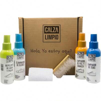 Estilo de zapato limpio |   Kit Completo De Limpieza Para Calzado - 4Pzs Incluye Cepillo Y MicrofibraVersióN Mejorada