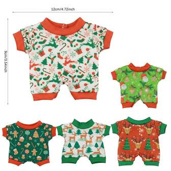 Plush Doll Clothes, Santa Claus Outfit Accessories (Clothes Only)