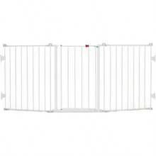 El regalo se puede configurar con una puerta para bebés de 76 pulgadas, 3 paneles, incluyendo montaje en pared y accesorios de hardware. - blanco - Ver 8
