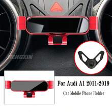 Soporte de teléfono para coche para Audi A3 S3 8V 2014-2020/A1 Sportback 8XA 8XF 2011-2019/Q2 2019-2022, soporte de navegación por gravedad, soporte de clip de rejilla de ventilación GPS, accesorios