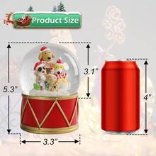 Globos de nieve de Navidad, globo musical u2013 globo de agua para cachorros y gatos con 8 canciones, caja de msica que de color para decoracin navidea del hogar y regalo - Perros - Ver 5
