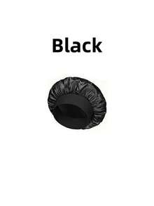 1pcs Silk Sleep Bonnet Set - Satin Hair Wrap For Curly/Natural Hair With Soft Elastic Band (Black & Gold), Gentle Night Cap For Hair Protection & Frizz Control - 彩色 - 查看 13