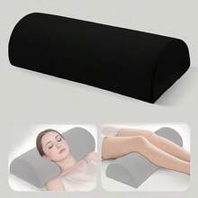 1pc Ergonomic Semi-Circle Leg Pillow Cushion, Washable Cover, Suitable For Legs, Knees, Lower Back And Head, Lumbar Support Pillow For Sleeping - Multicolor - View 14